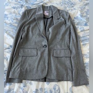 SO Gray Knit Blazer with Notched Lapel NEVER WORN